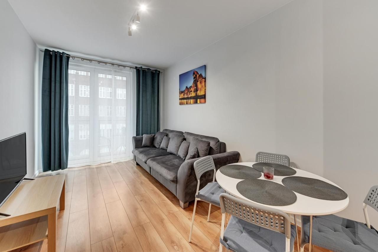 Gdansk Centrum - Apartament 4-Osobowy Z Balkonem Dış mekan fotoğraf