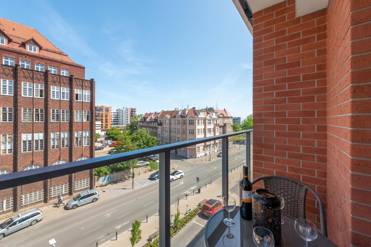 Gdansk Centrum - Apartament 4-Osobowy Z Balkonem Dış mekan fotoğraf